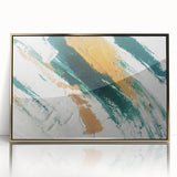 Abstract wall art canvas print showcasing vibrant colors and dynamic shapes, ideal for modern home decor or office spaces, enhancing aesthetic appeal.