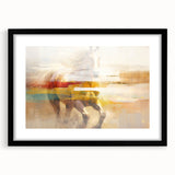 Abstract wall art canvas showcasing vibrant colors and dynamic shapes, perfect for modern decor, presented in a protective cardboard tube.