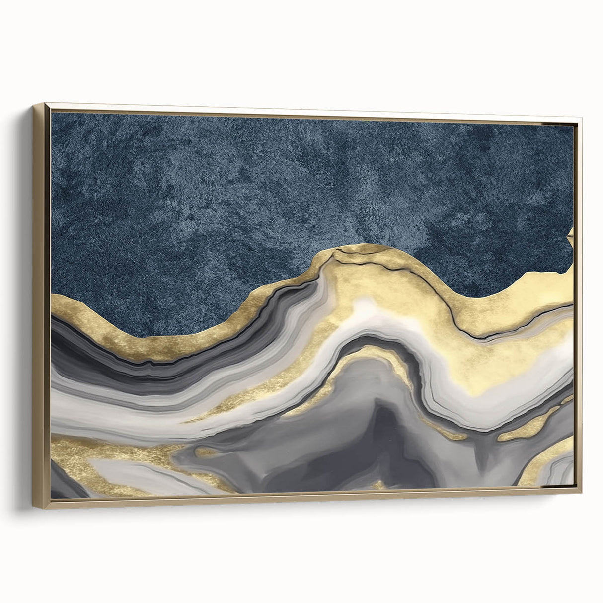 Vibrant abstract canvas artwork showcasing bold colors and fluid shapes, perfect for modern home decor or art enthusiasts.