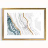 Colorful abstract wall art canvas featuring vibrant swirls of blue, orange, and yellow, perfect for modern home decor and artistic expression.