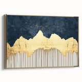 Colorful abstract wall art canvas print showcasing vibrant swirls and geometric shapes, ideal for modern home decor or office aesthetics.