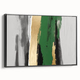 Colorful abstract wall art print showcasing vibrant swirls of blue, orange, and yellow hues, perfect for modern interior decor.