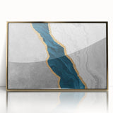 Abstract canvas artwork showcasing vibrant colors and dynamic shapes, ideal for modern home decor. Textured surface enhances visual appeal.