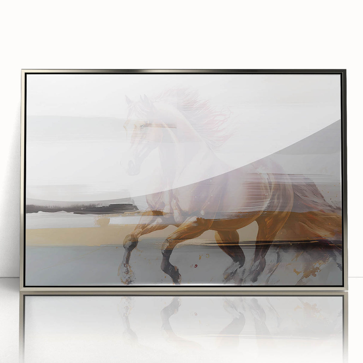Abstract canvas artwork showcasing vibrant colors and dynamic shapes, perfect for modern home decor. Packaged securely in a cardboard tube for safe delivery.