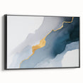 Abstract wall art canvas print with vibrant colors and fluid shapes, showcasing a modern design ideal for contemporary home decor.