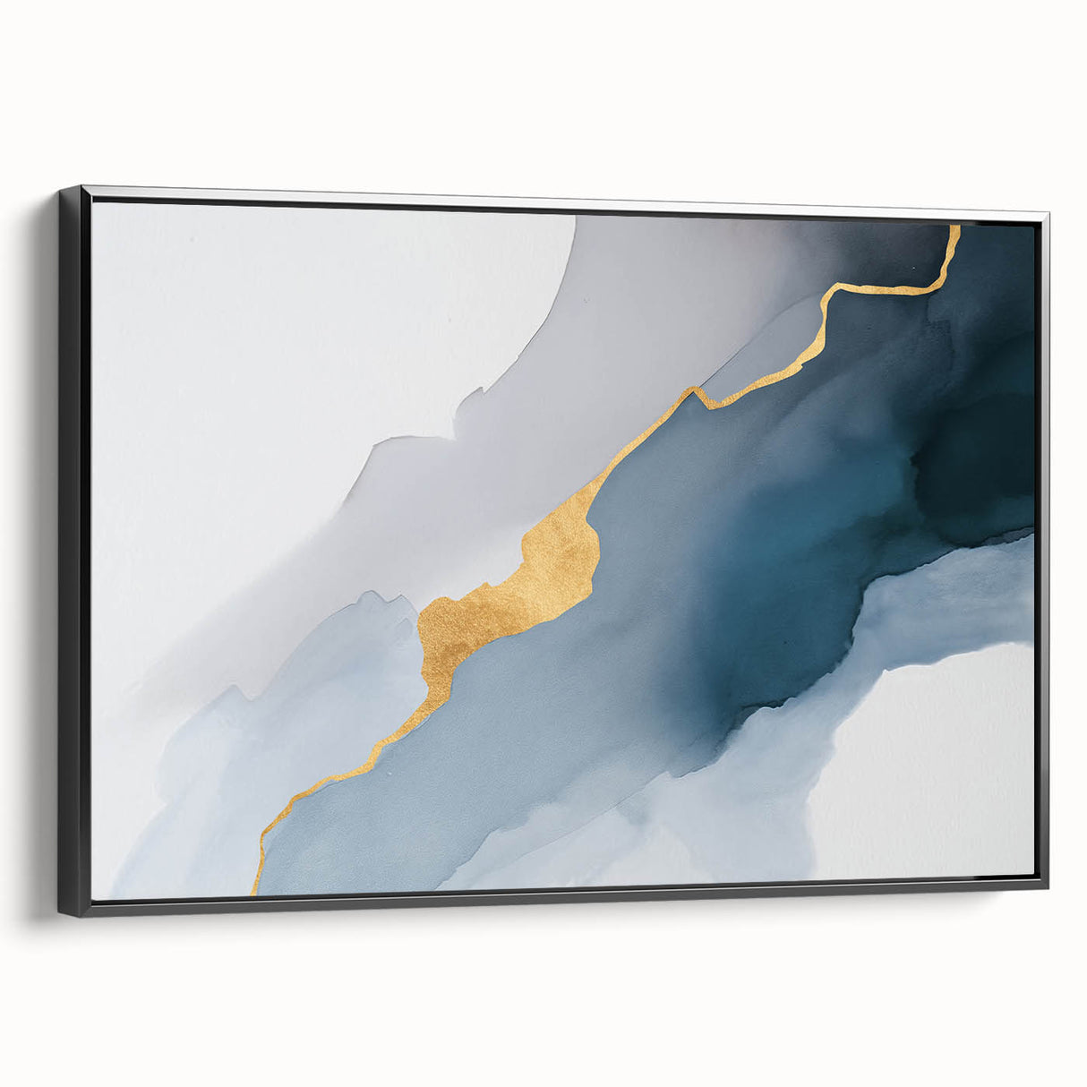 Abstract wall art canvas print with vibrant colors and fluid shapes, showcasing a modern design ideal for contemporary home decor.