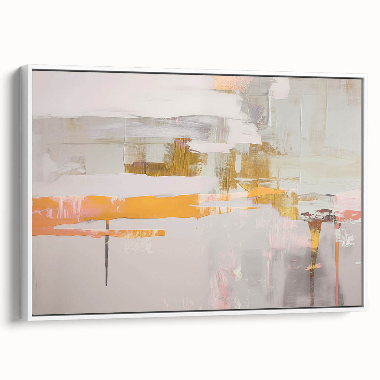 Abstract canvas art print showcasing vibrant colors and dynamic geometric patterns, designed to enhance modern home decor aesthetics.
