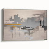 Colorful abstract canvas art print showcasing vibrant shapes and patterns, perfect for modern home decor or artistic spaces.