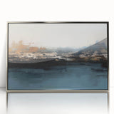 Vibrant abstract wall art canvas print showcasing bold colors and dynamic shapes, rolled and securely packaged in a protective cardboard tube for safe delivery.