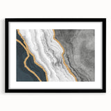 Colorful abstract canvas art print showcasing vibrant swirls of blue, orange, and yellow, ideal for modern home decor or art enthusiasts.
