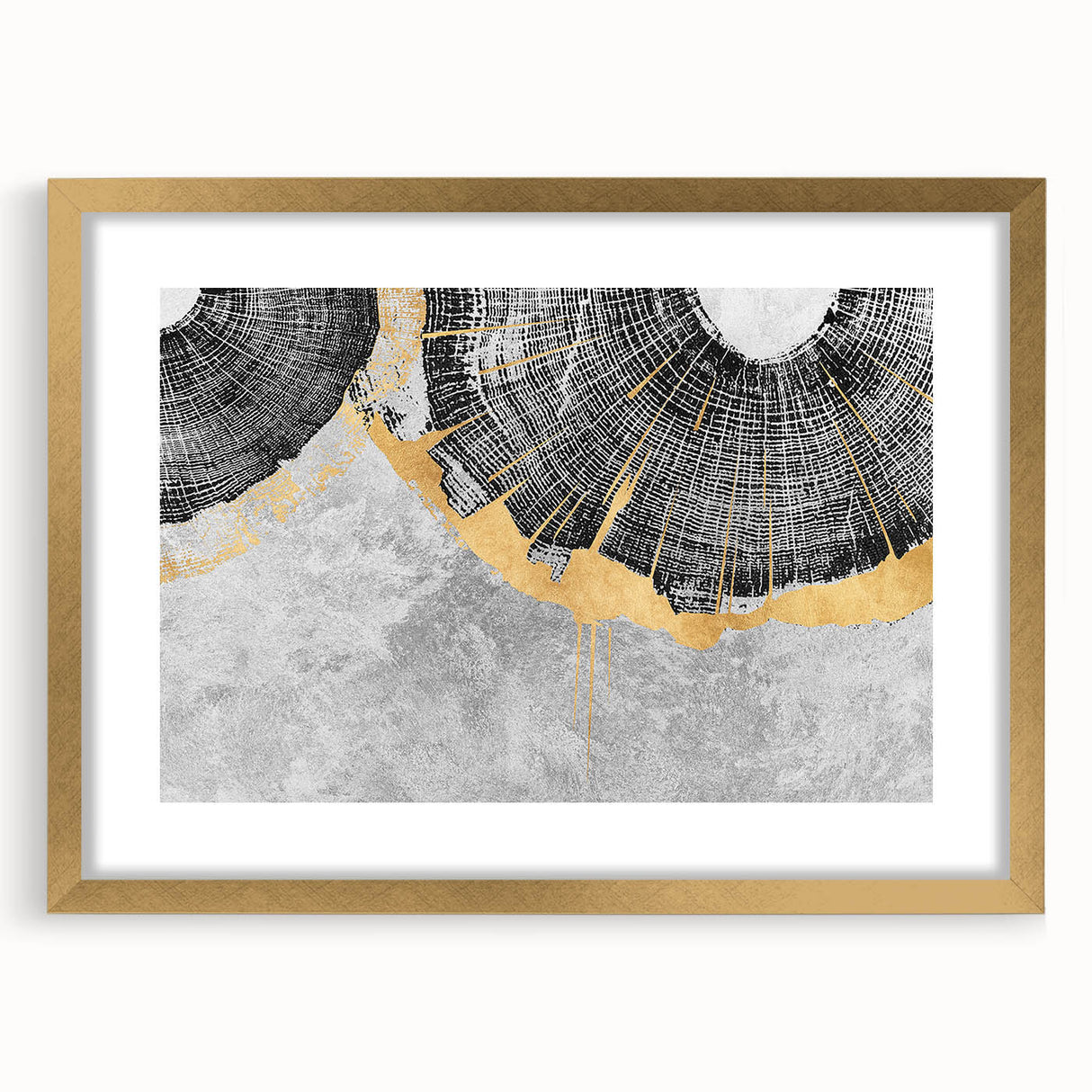Vibrant abstract wall art canvas print showcasing dynamic shapes in bold colors of blue, orange, and yellow, perfect for modern decor.
