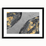 Colorful abstract canvas art print showcasing vibrant swirling patterns in blue, orange, and yellow, ideal for modern home decor.