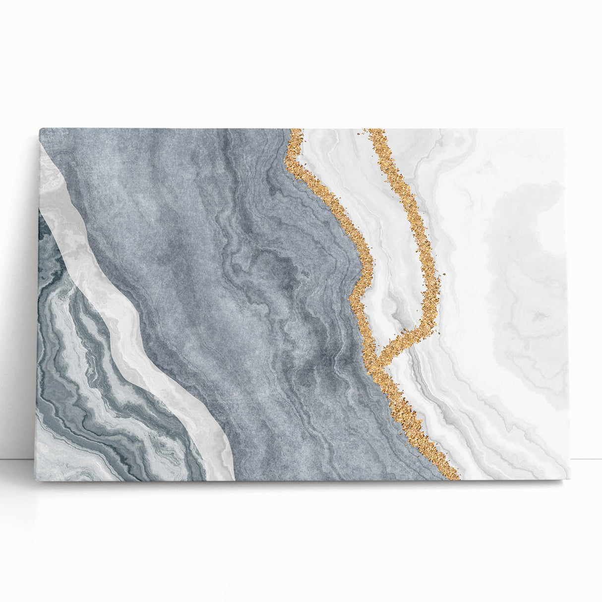 Abstract wall art canvas print showcasing vibrant colors and dynamic shapes, perfect for modern home decor or artistic spaces.