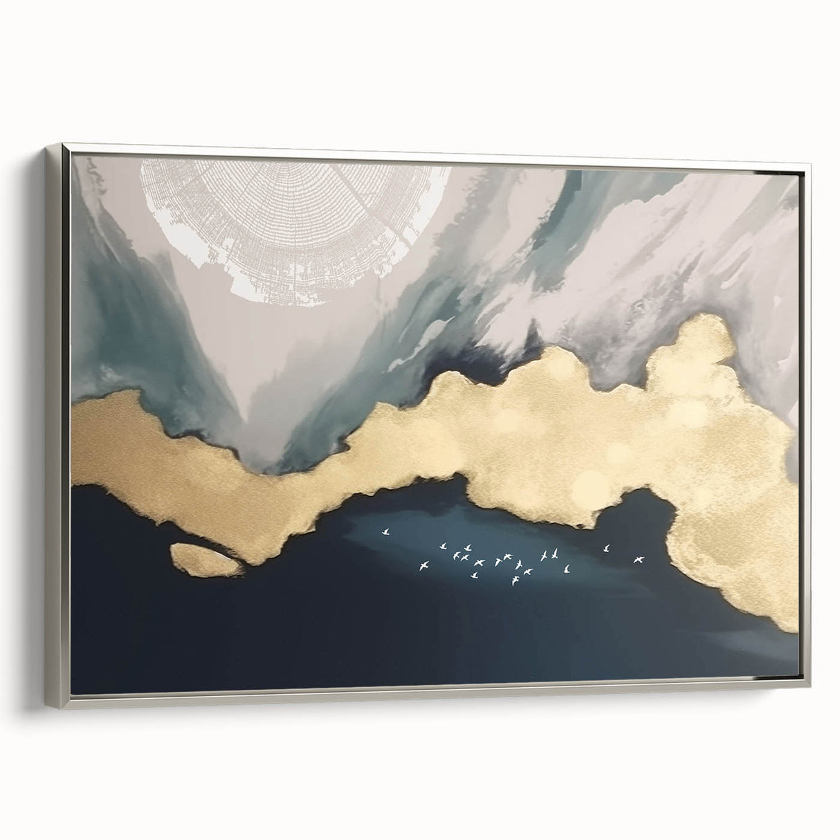 Abstract wall art canvas print showcasing vibrant colors and dynamic shapes, perfect for modern home decor, highlighting creativity and artistic expression.