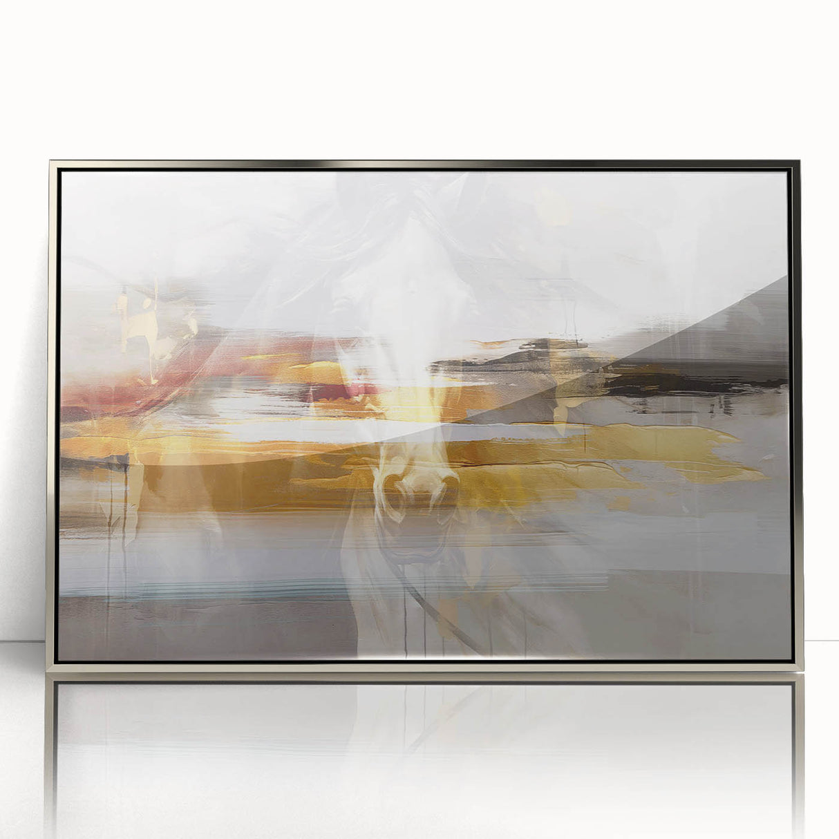 Abstract wall art canvas print showcasing vibrant colors and dynamic shapes, ideal for modern home decor and artistic expression.