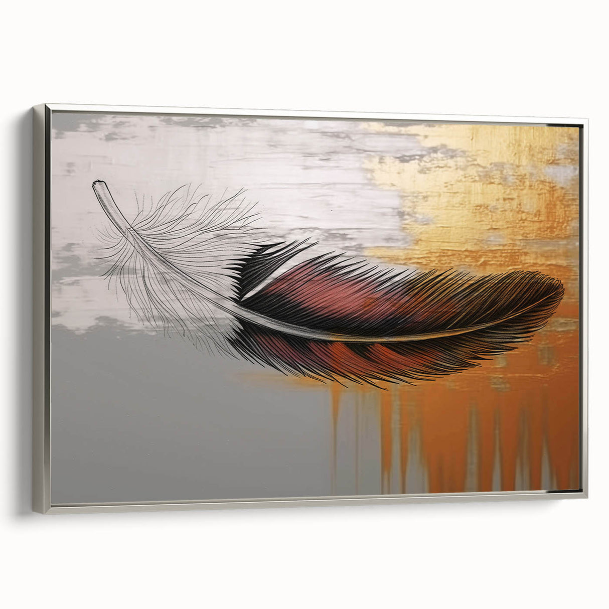 Colorful abstract canvas art print showcasing vibrant geometric shapes and fluid lines, perfect for modern home decor or art enthusiasts.