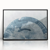 Abstract wall art piece showcasing vibrant colors and dynamic shapes, perfect for modern decor, emphasizing creativity and artistic expression.