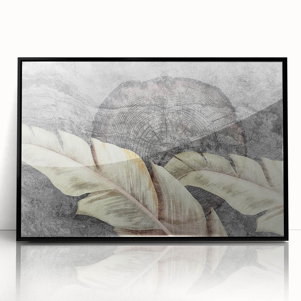 Abstract wall art canvas showcasing vibrant colors and dynamic shapes, perfect for modern decor, elegantly rolled and ready for framing.