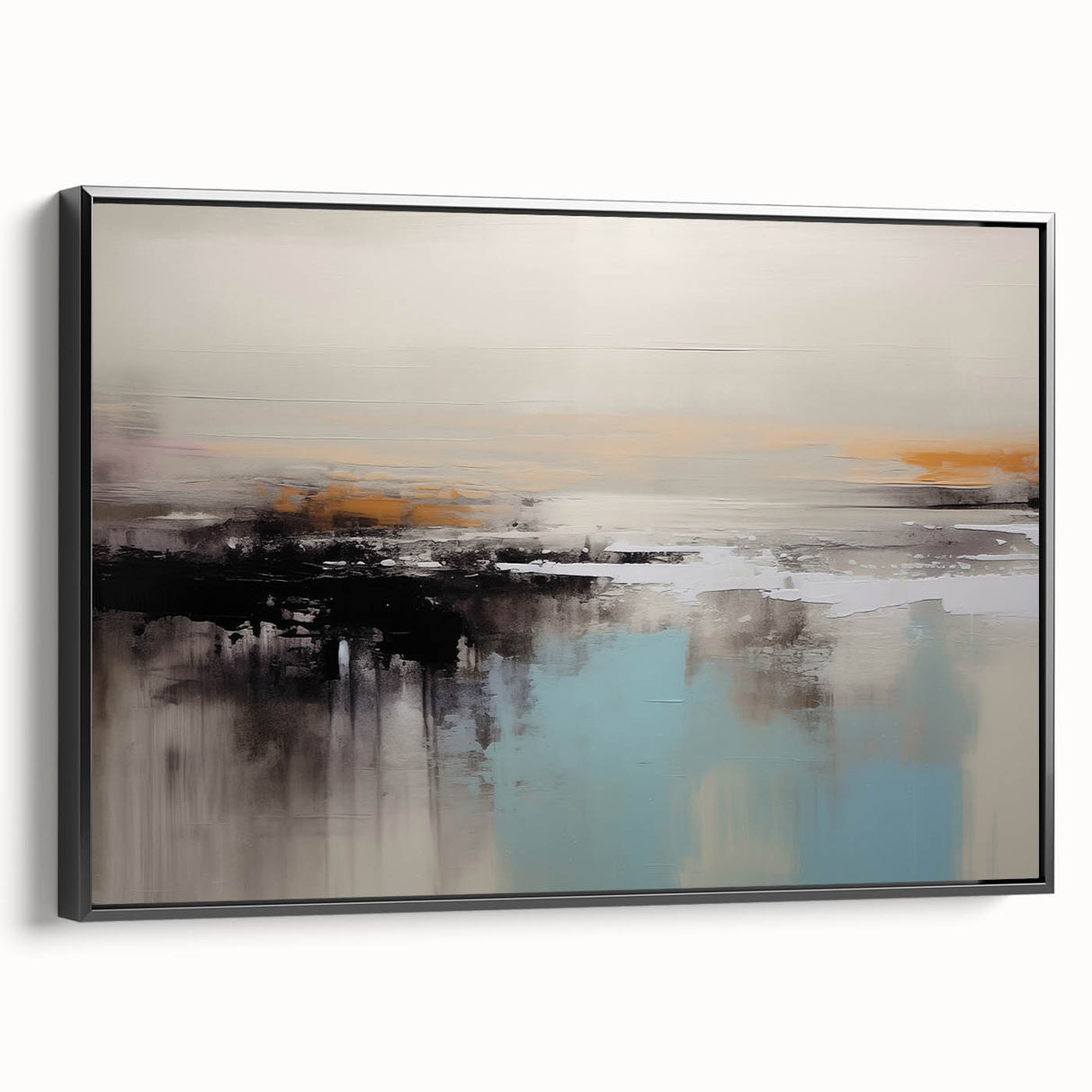 Vibrant abstract wall art canvas print featuring bold colors and geometric shapes, ideal for modern home decor, rolled and ready for display. Perfect for adding a contemporary touch to any living space.