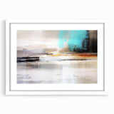 Colorful abstract wall art canvas print showcasing vibrant geometric shapes in blues, reds, and yellows, perfect for modern decor.