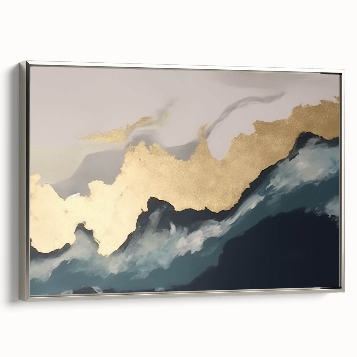 Abstract wall art print showcasing vibrant colors and geometric shapes, ideal for modern decor. Packaged securely in a sturdy cardboard tube for safe delivery.