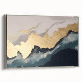 Abstract wall art print showcasing vibrant colors and geometric shapes, ideal for modern decor. Packaged securely in a sturdy cardboard tube for safe delivery.
