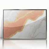 Abstract wall art canvas print showcasing vibrant colors and geometric shapes, perfect for modern decor and artistic spaces.