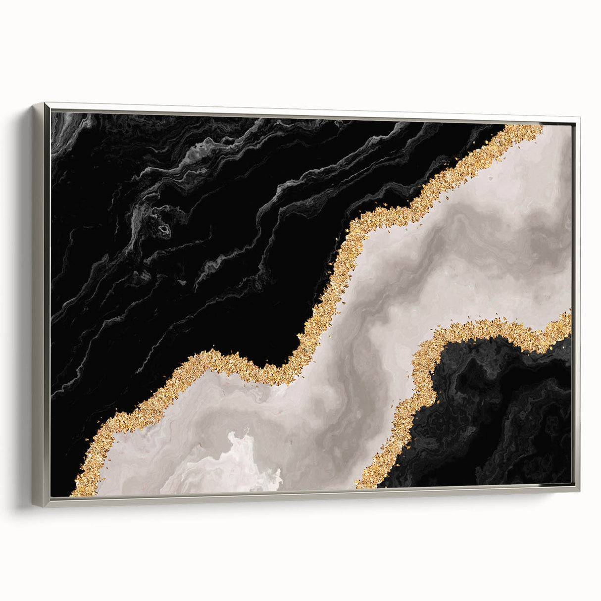 Abstract wall art print showcasing vibrant colors and dynamic shapes, perfect for modern decor, emphasizing artistic creativity and visual impact.