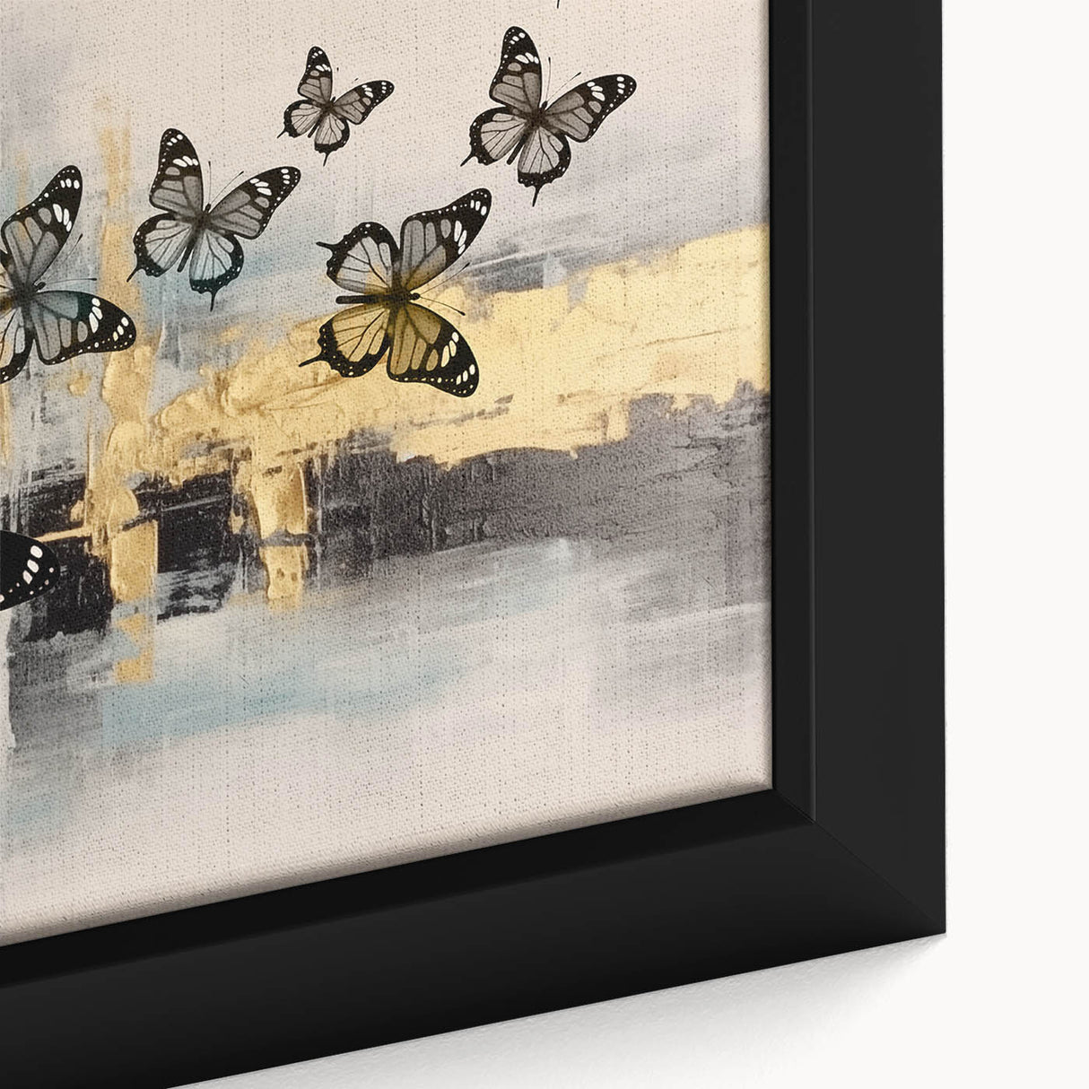Abstract wall art print showcasing vibrant colors and fluid shapes, ideal for modern home decor, emphasizing creativity and artistic expression.