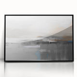 Colorful abstract wall art canvas print with vibrant shapes and textures, ideal for modern home decor, displayed against a neutral background.