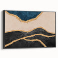 Vibrant abstract wall art canvas showcasing bold colors and dynamic shapes, perfect for modern home decor or office enhancements.