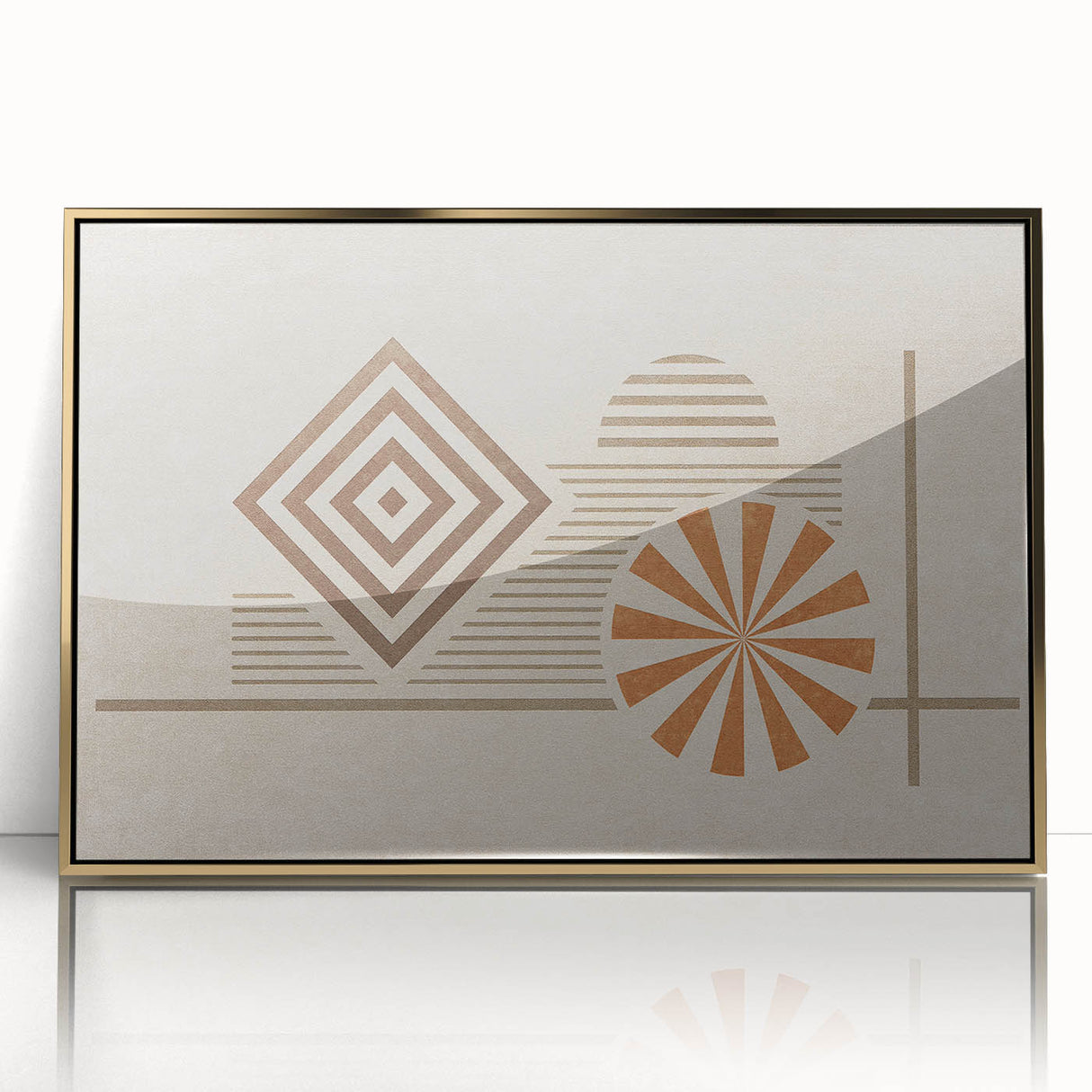 Vibrant abstract wall art canvas print showcasing swirling colors of blue, orange, and yellow, perfect for modern home decor.