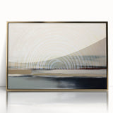 Abstract wall art canvas print showcasing vibrant colors and fluid shapes, perfect for modern decor, rolled for easy transport.