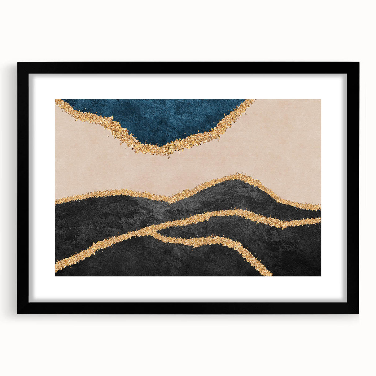 Abstract wall art canvas print showcasing vibrant colors and fluid shapes, perfect for modern home decor, emphasizing artistic expression.