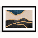 Abstract wall art canvas print showcasing vibrant colors and fluid shapes, perfect for modern home decor, emphasizing artistic expression.