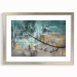 Abstract canvas artwork showcasing vibrant colors and dynamic shapes, ideal for modern decor, beautifully rolled in protective packaging.