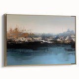 Vibrant abstract wall art canvas featuring bold colors and dynamic shapes, ideal for modern home decor or office spaces, enhancing artistic ambiance.