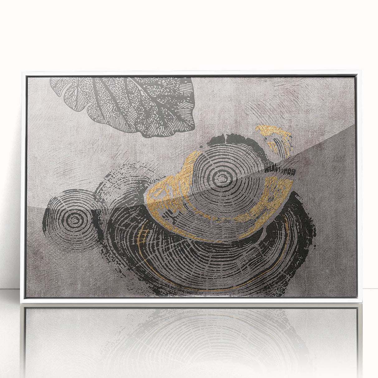 Colorful abstract canvas artwork showcasing vibrant geometric shapes in blue, orange, and green hues, perfect for modern home decor.