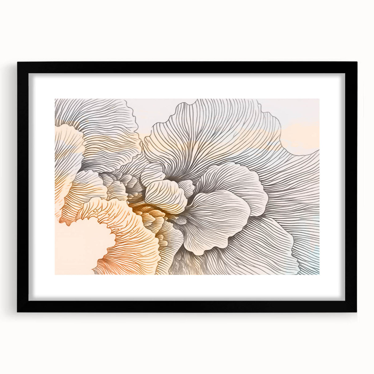 Abstract wall art print showcasing vibrant colors and dynamic shapes, designed for modern decor, emphasizing creativity and visual impact.
