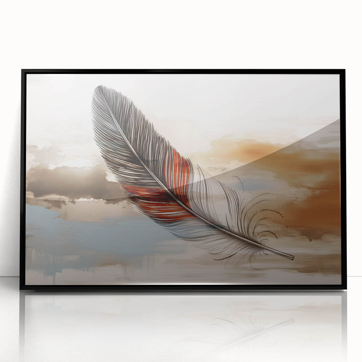 Abstract wall art print showcasing vibrant colors and dynamic shapes, ideal for modern decor, enhancing artistic ambiance in any room.