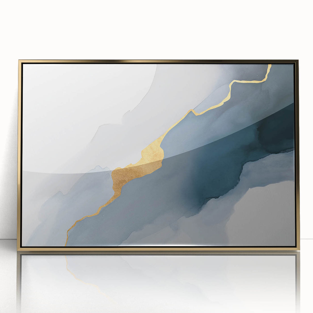 Colorful abstract canvas print showcasing vibrant geometric shapes and fluid lines, perfect for modern home decor and artistic expression.