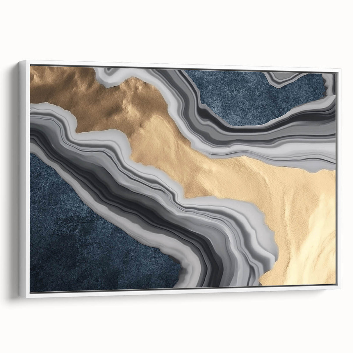 Abstract wall art canvas showcasing vibrant colors and dynamic shapes, perfect for modern decor. The piece features bold brush strokes and a textured finish, ideal for enhancing any interior space.