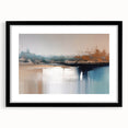 Abstract wall art canvas print showcasing vibrant colors and dynamic shapes, perfect for modern decor, framed elegantly for display.