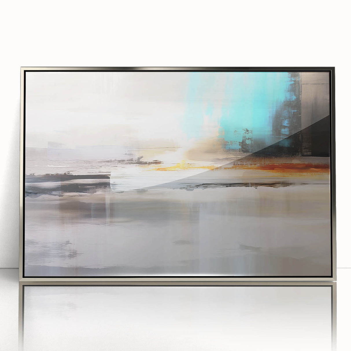 Abstract wall art canvas print showcasing vibrant colors and dynamic shapes, designed for modern home decor and artistic flair.