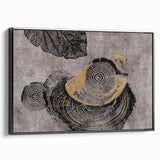 Abstract wall art print showcasing vibrant colors and fluid shapes, perfect for modern decor, emphasizing creativity and artistic expression.