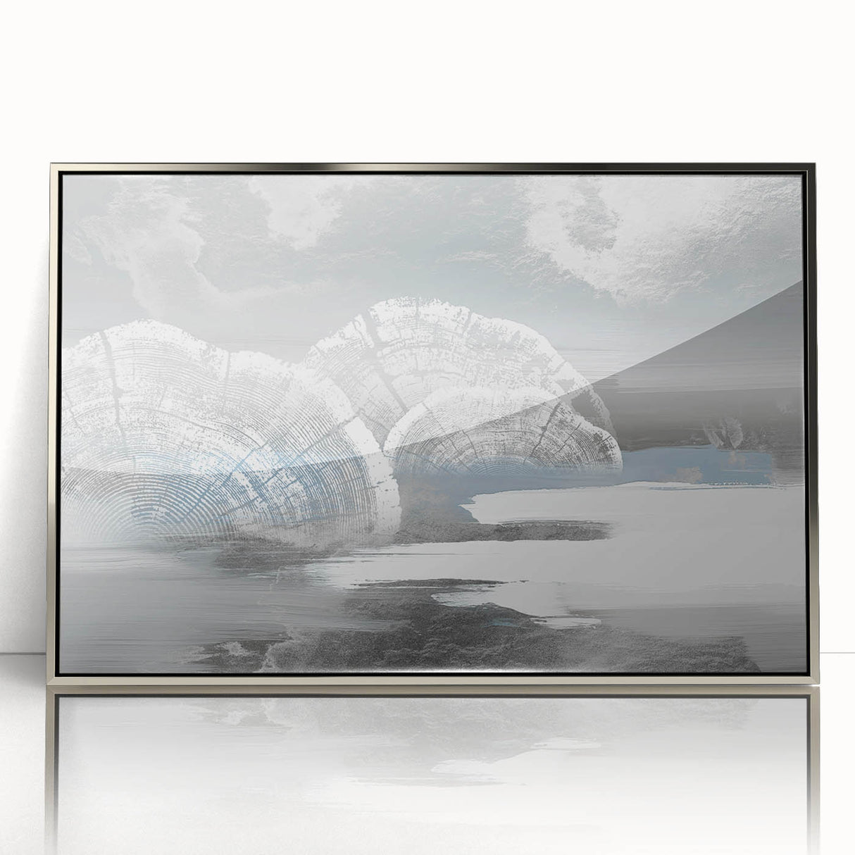 Abstract wall art canvas print showcasing vibrant geometric shapes in bold colors, designed to add a modern touch to any interior space, elegantly displayed in a protective cardboard tube.