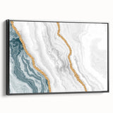 Vibrant abstract wall art canvas print showcasing bold colors and dynamic shapes, ideal for modern home decor or creative office spaces.