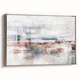 Abstract wall art canvas print showcasing vibrant colors and geometric shapes, perfect for modern decor, highlighting a unique artistic style.