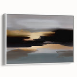 Abstract wall art canvas print featuring vibrant colors and fluid shapes, perfect for modern decor, displayed against a neutral background.