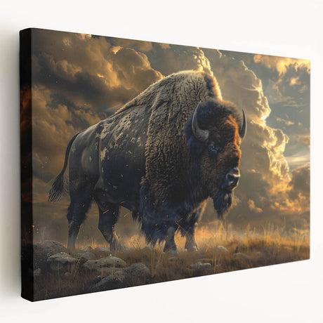 Vibrant, rolled canvas showcasing intricate African animal wall art with rich colors and detailed patterns, securely packaged in a protective cardboard tube.